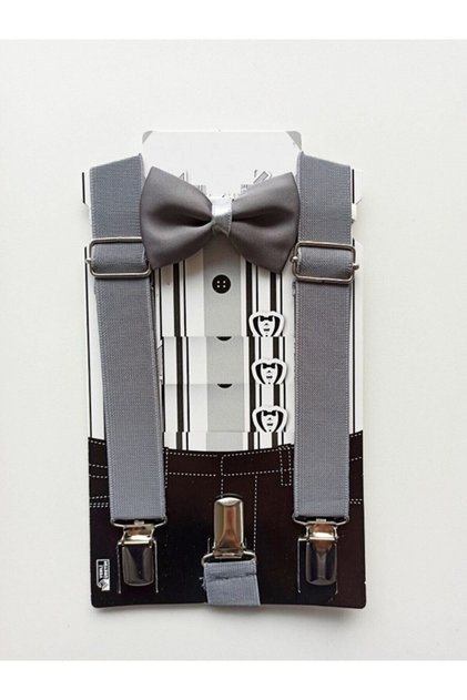 Boy's April 23Rd Special Day Birthday Costume Show Pants Suspender Bow Tie Suit