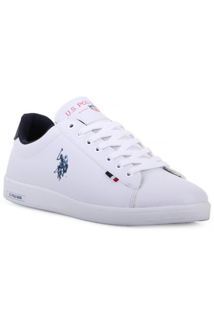 White - U.s Polo Assn. Franco 1fx Lace-Up Unisex Sneakers