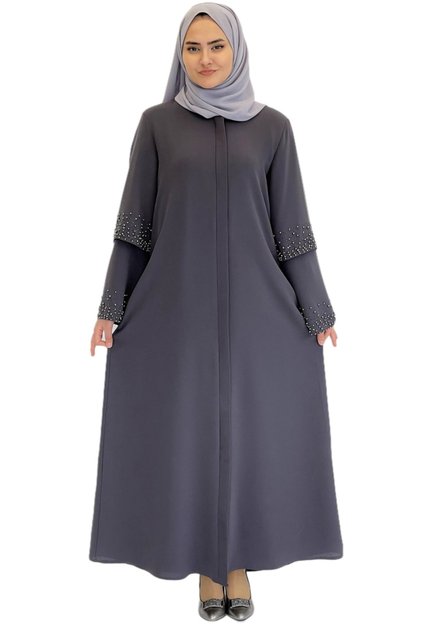 Abaya Ferace Gri