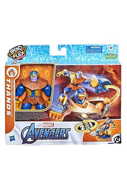 Hasbro Marvel Avengers Bend Ve Flex Görevleri Thanos Yangın Görevi F5869-f5866 - 1