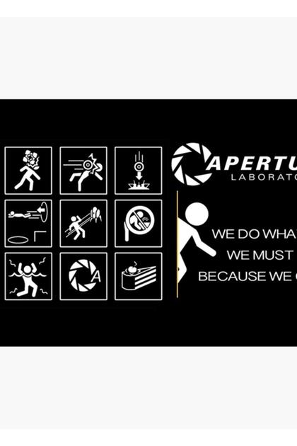 Portal Video Oyunu Tablo Ahşap Poster Dekoratif