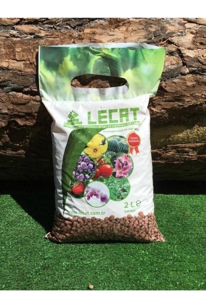 Kil Bilyesi 2 Lt 3-8 Mm Hidroponik Kil Bilyesi Lecat Orkide Kil Bilyesi Bitki Yetiştirme Ortamı