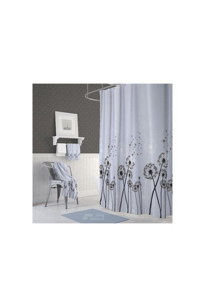 Jackline Bathroom Shower Curtain Double Wing 2x110x200cm