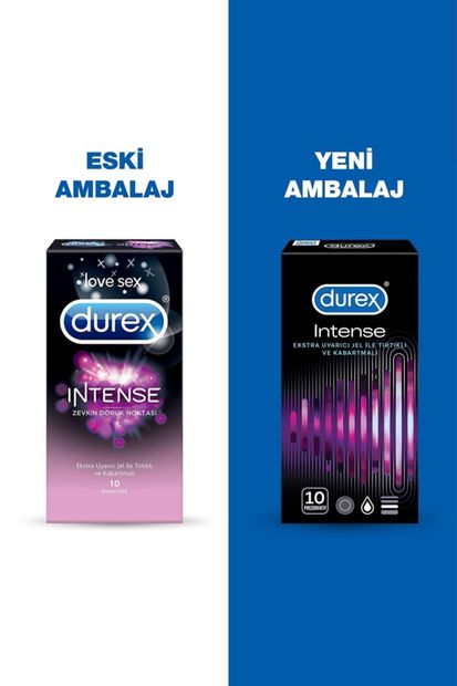 Durex Prezervatif Intense Ekstra Uyarıcı 10lu - 4