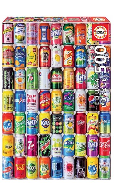 EDUCA Teneke İçecek Kutuları 500 Parça Puzzle - Fiyatı, Yorumları