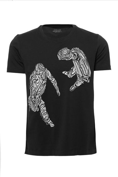 Lufian Erkek Klausı Modern Grafik T- Shirt - 1