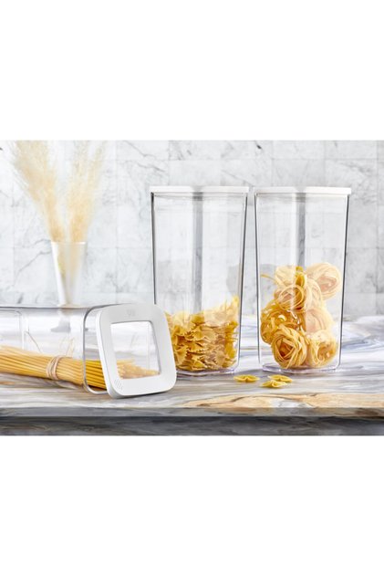 Kare Saklama Kabı 1700ml 3 Lü Kavanoz Set