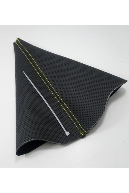 Peugeot Partner Gear Shift Gaiter with Frame Perforated Leather Yellow Stitching