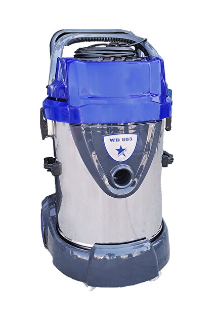 CLEANVAC Wd803 Sanayi Tipi Üç Motorlu Sessiz Islak Kuru Süpürge