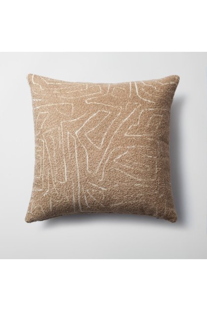" Amorphous " - Abstract Patterned 50x50 Throw Pillow Camouflage (Inner Pillow Included)