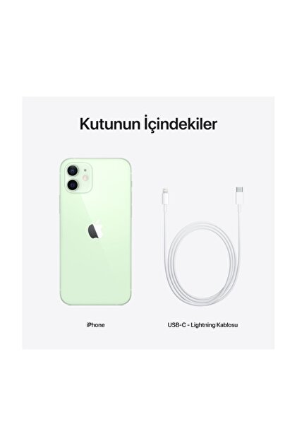 Apple iPhone 12 256 GB Yeşil Cep Telefonu Aksesuarsız Kutu (Apple