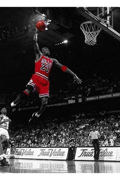 Michael Jordan Chicago Bulls Tablo Ahşap Poster Dekoratif