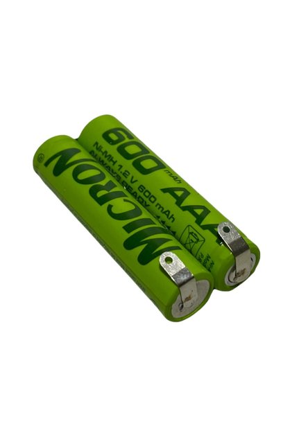 2.4v Tıraş Makinesi Pili (bataryası) 600 Mah Aaa Ince Pilden, Puntalı