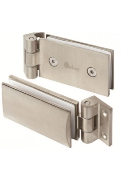 Glass Door Hinge - Wall Stainless - C420