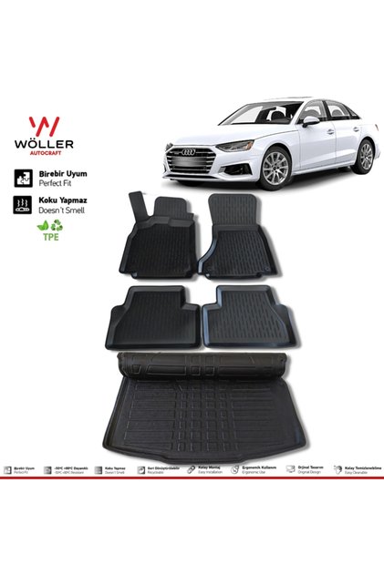 Audi A4 Paspas Bagaj Havuzu 2016 2024 Arası 3d Ultraflex Set