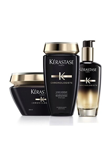 Kerastase Chronologiste Havyar Bakım Seti Şampuan + Maske + Yağ