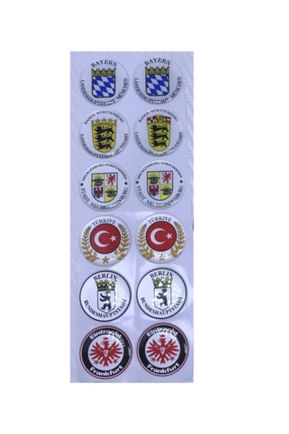 Drop Plate Scale Customs Scale 12-Piece Pair - Plate Scale Drop Label Set - Plate Scale Sticker