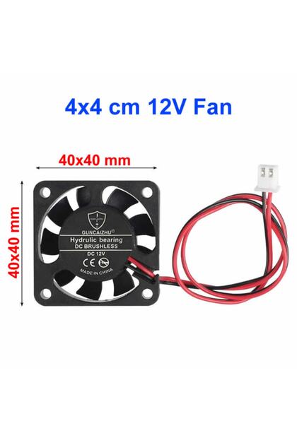 DC 12V FAN 40x40mm DC 12V 0.1A 6200 Rpm 4x4cm Soğutucu Kuluçka Ekran Kartı Cooler Peltier Printer