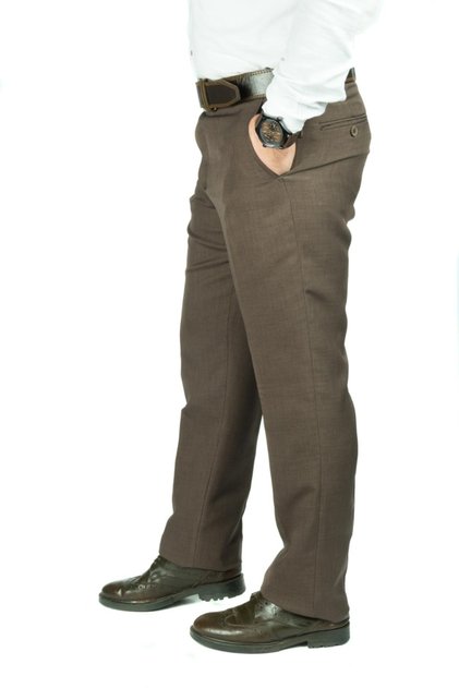 Men's Brown Tampa Fabric Trousers
