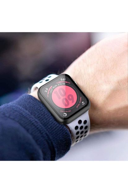 Microsonic Watch Se 40mm Kılıf Matte Premium Slim Watchband Kırmızı - 5