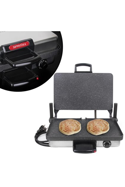 sevenlex Inox Metal Turbo Grill Granit Bazlama Tost Ve Lahmacun