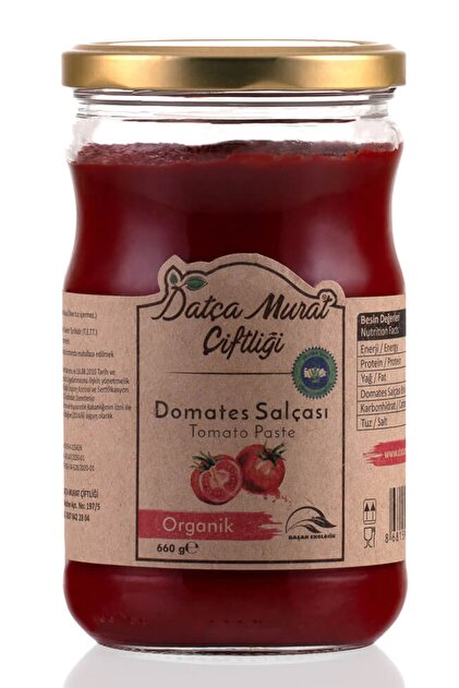 Organik Domates Salçası 660 gr Tomato Paste