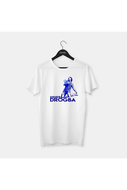 Didier Drogba (chelsea) - Special Drawing Design Legends Series, Combed Cotton T-Shirt