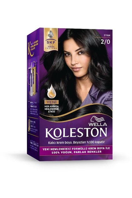Koleston Kit Saç Boyası 2 0 Siyahı