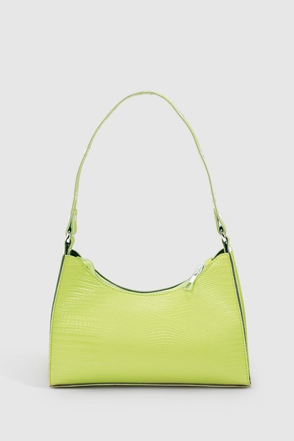 Women's Neon Green Baguette Bag 195