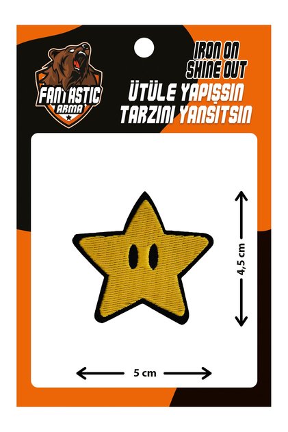 Ütü Ile Yapışan Dokuma Arma Patch, Yıldız