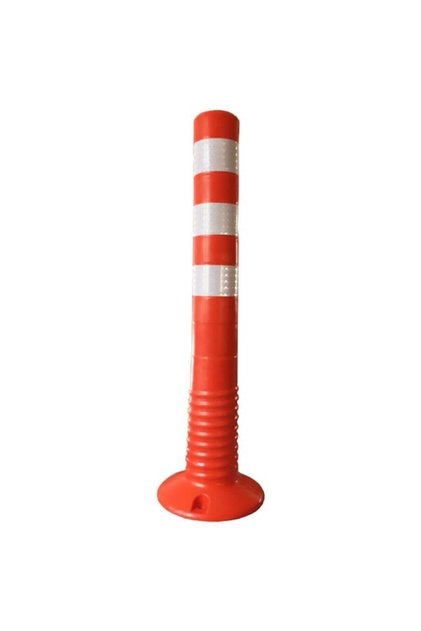 Delinatör 75 Cm Plastik Kırmızı Otopark Yol Duba Ucuz Koni Sert 75 Cm