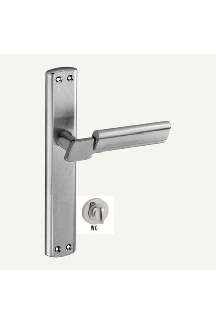 Sofuoğlu Linda Mirrored Nickel Satin (BATHROOM - WC) Door Handle Right Aluminum / Steel