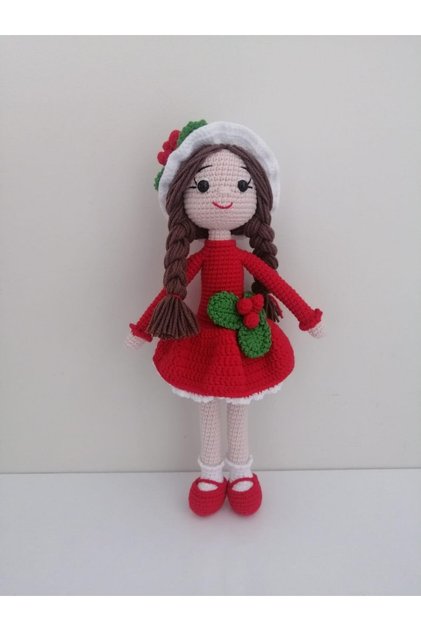Kikona Çiçeği Bebek Amigurumi Organik Oyuncak