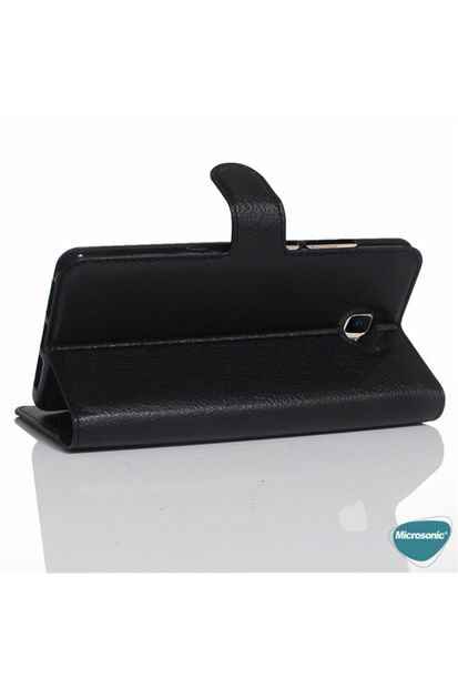 Microsonic Redmi Note 9 Pro Kılıf Delux Leather Wallet Siyah - 4