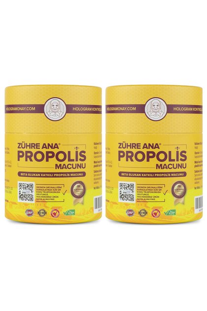2 Adet Propolis Macunu - Beta Glukan Ve Ginseng Katkılı Orjinal Hologramlı Ürün