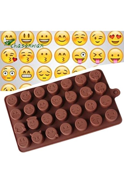 Emoji Silicone Chocolate Mold 28 Pieces