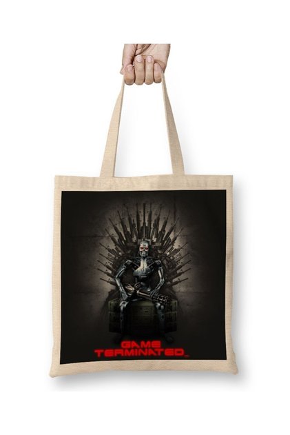 Terminator Game Terminated Cloth Bag Long Handle
