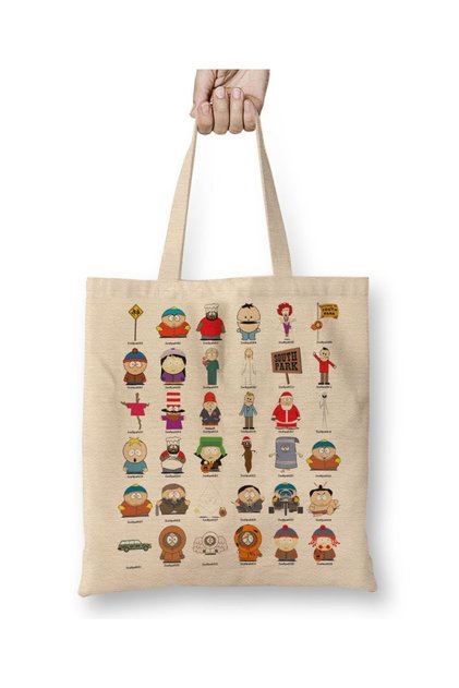South Park Kenny Cartman Broflovski Tote Bag Long Handle