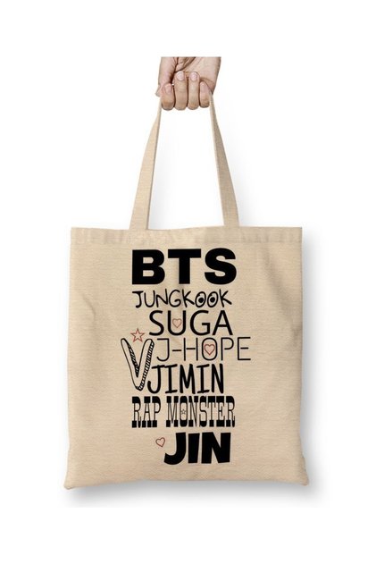 Bts Tote Bag Long Handle