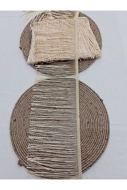 Strip Fringe 15 cm Beige