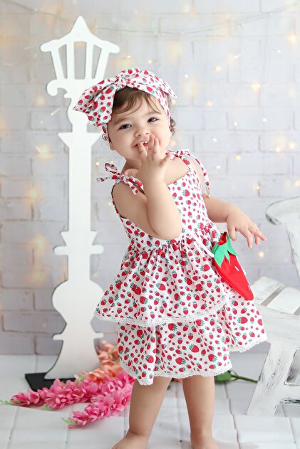white christmas dresses Strawberry Farm Dress Pre-Order / L main image 1