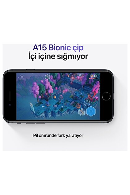 Apple iPhone SE 2022 64 GB Siyah Cep Telefonu (Apple Türkiye