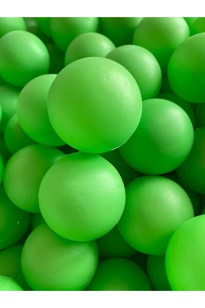 30 Green Pompom Balls