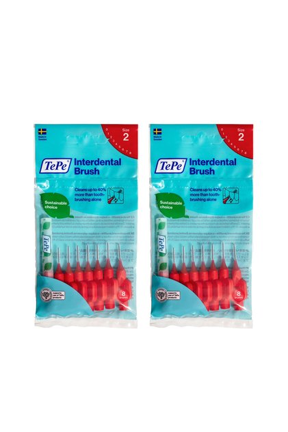 Red Interdental Brush - 0.5 Mm, 8 X 2 Interface Brush