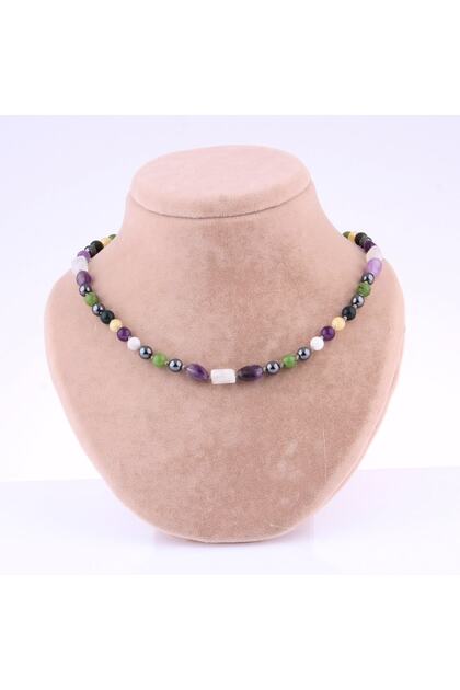 Certified Pisces Natural Stone Necklace M248