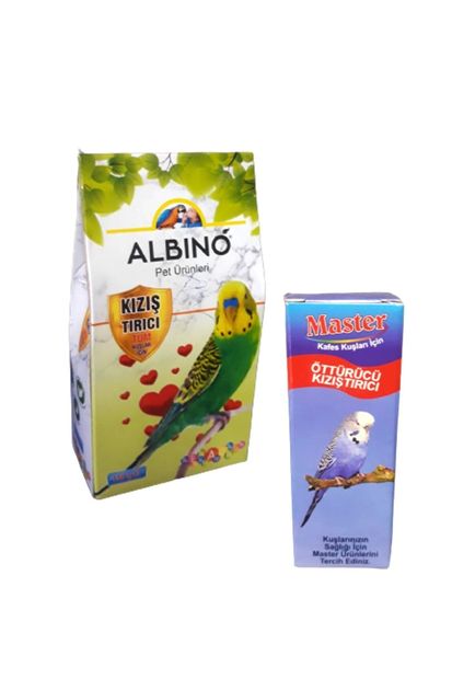Albino Muhabbet Kuşu Kızıştırcı Yem Paketi - 1