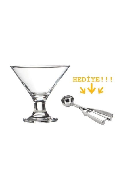 Ice Ville 6 Lı Dondurmalık Tatlı Kasesi 440410 Dondurma Kaşığı Hediyeli