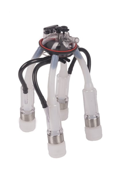Süt Sağım Makinesi 240cc Silikon Memelik Şeffaf Kılıf Sağım Demeti