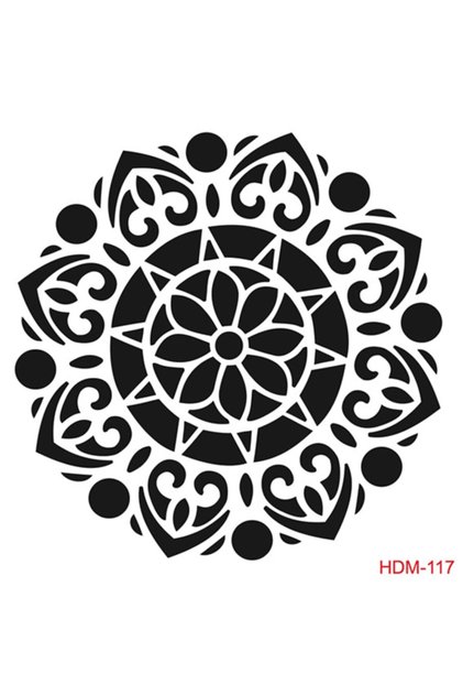 استنسل متوسط الحجم للديكور المنزلي Hdm117 (25x25)