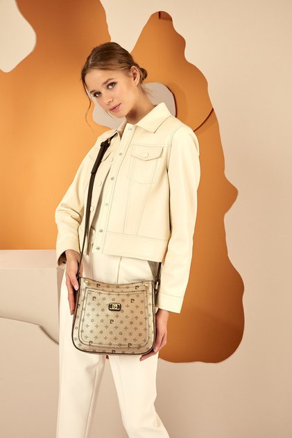 Altın Monogram Kadın Omuz Çantası 05PO22Y1582